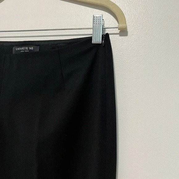 Lafayette 148 Black Virgin Wool‎ Career Work Classic Pants Size 0 - Picture 4 of 9